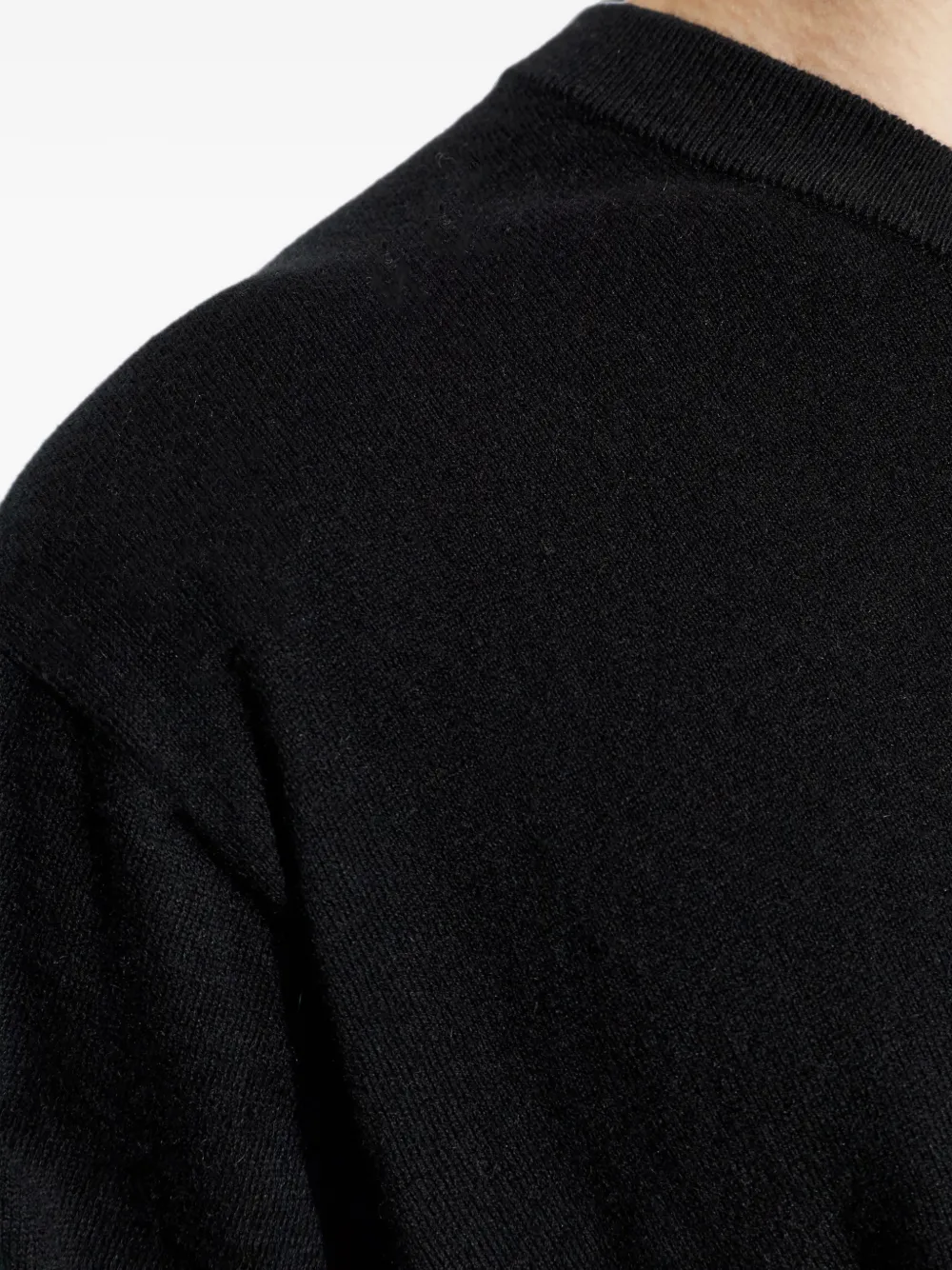 Lisa Yang T-shirt met V-hals Zwart