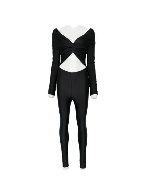 THE ANDAMANE twist-detail cut-out jumpsuit
