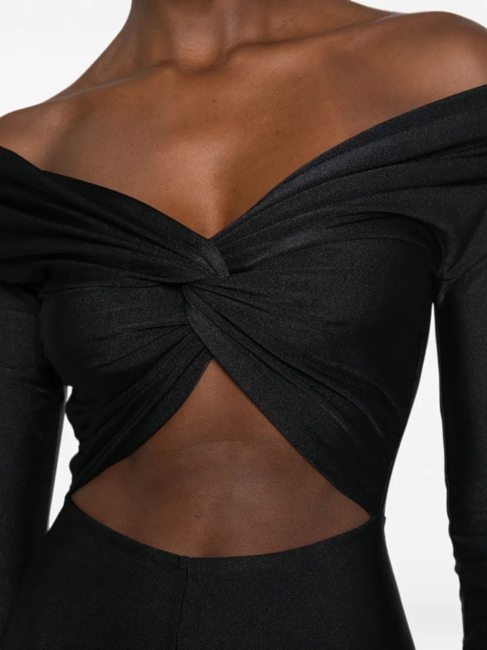 THE ANDAMANE Jumpsuit met cut-out Zwart