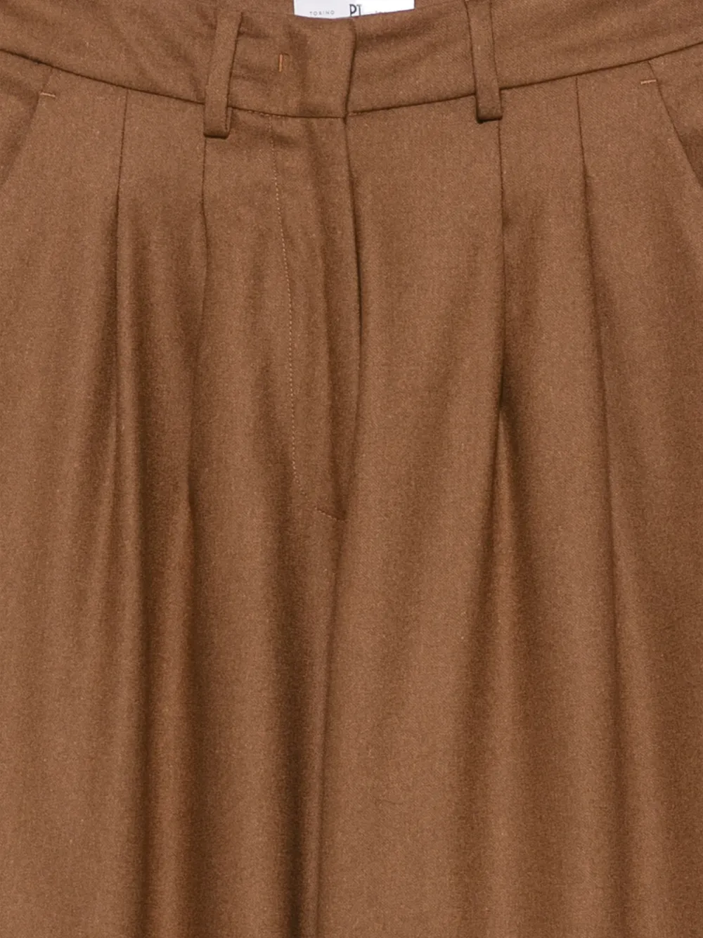 PT Torino pleated wide-leg trousers Bruin