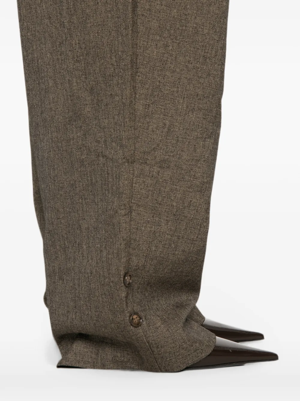 THE ANDAMANE Renee jumpsuit met lange mouwen Bruin