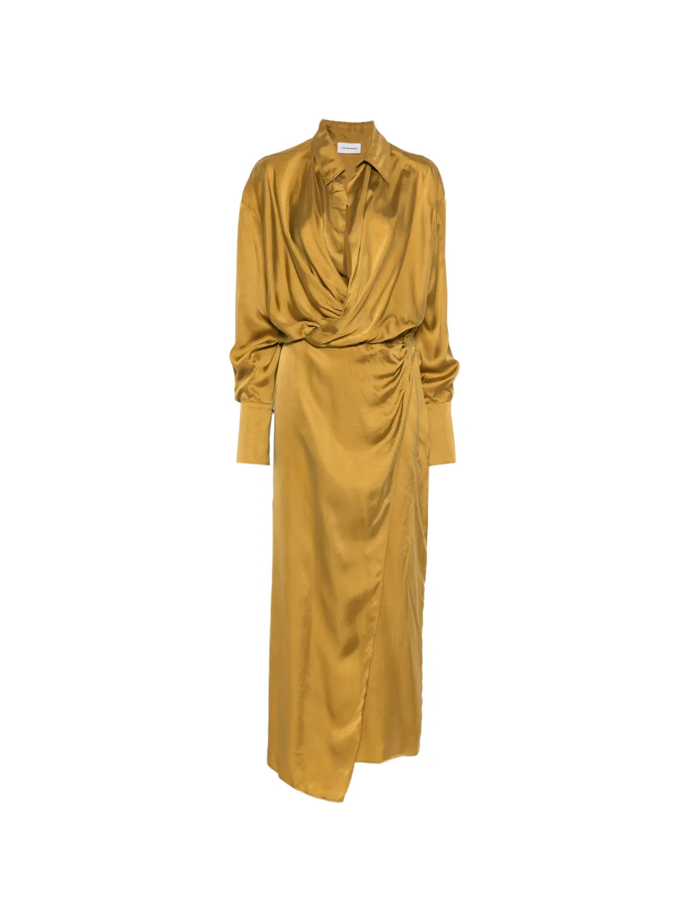 THE ANDAMANE Paloma long-sleeve maxi dress - Giallo