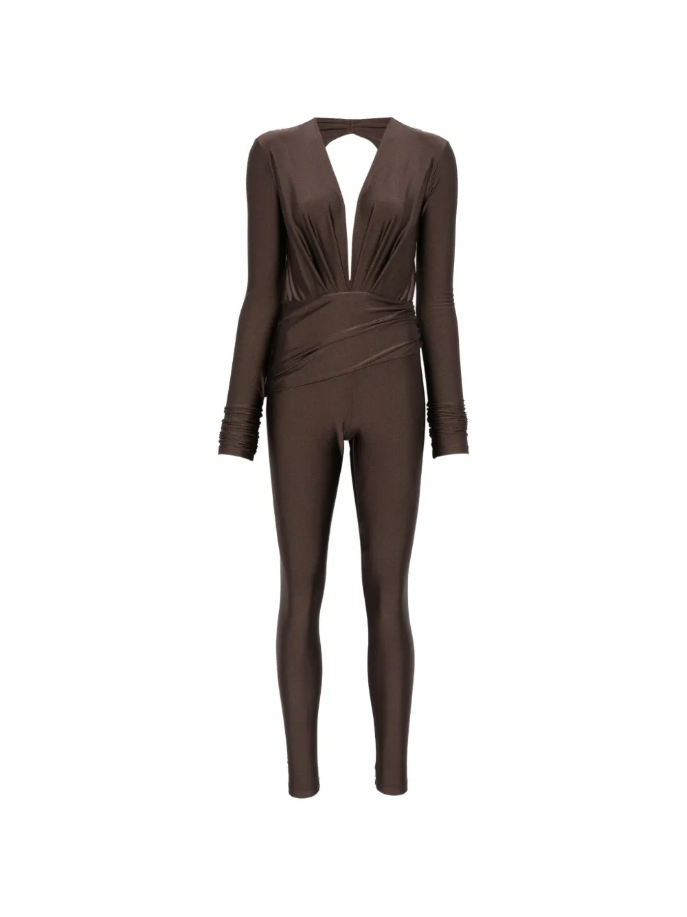 THE ANDAMANE Zelda V-neck jumpsuit - Braun