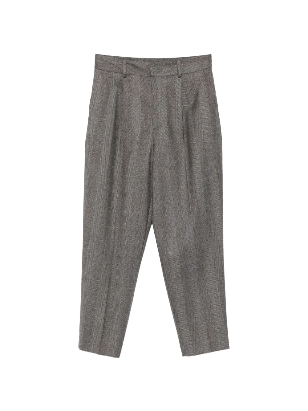 PT Torino herringbone pleated trousers Grijs