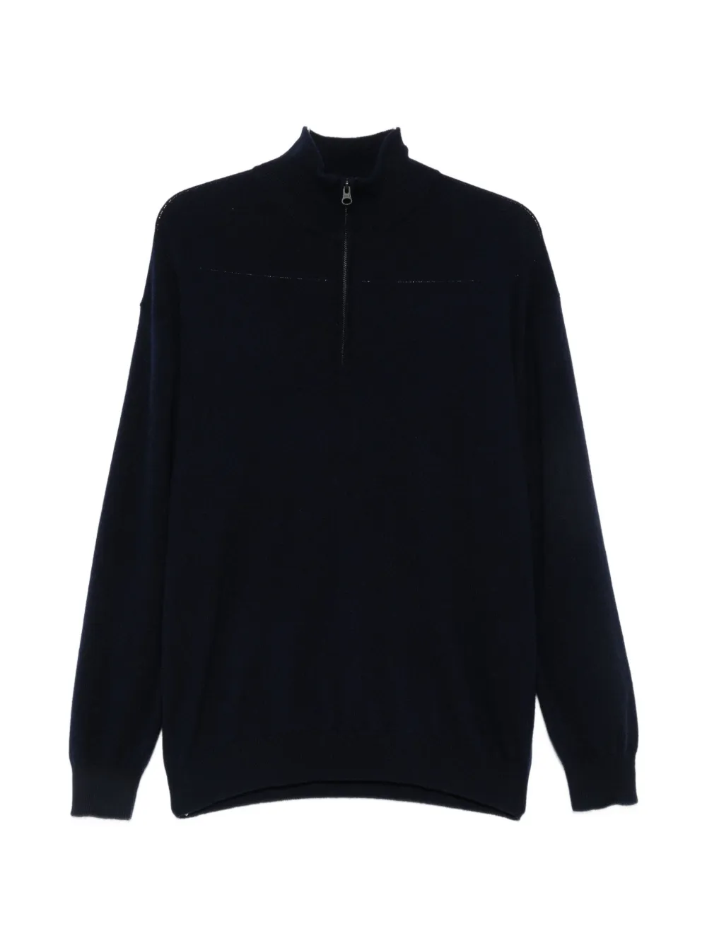 Lisa Yang Augustus quarter-zip sweater - Blau