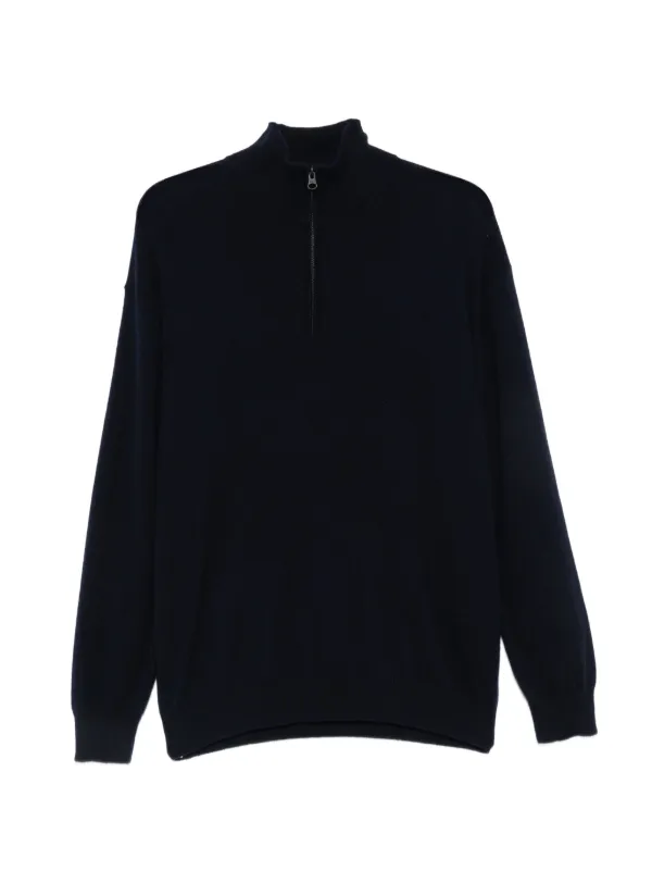 Lisa Yang Quarter-zip Cashmere Sweater in Blue