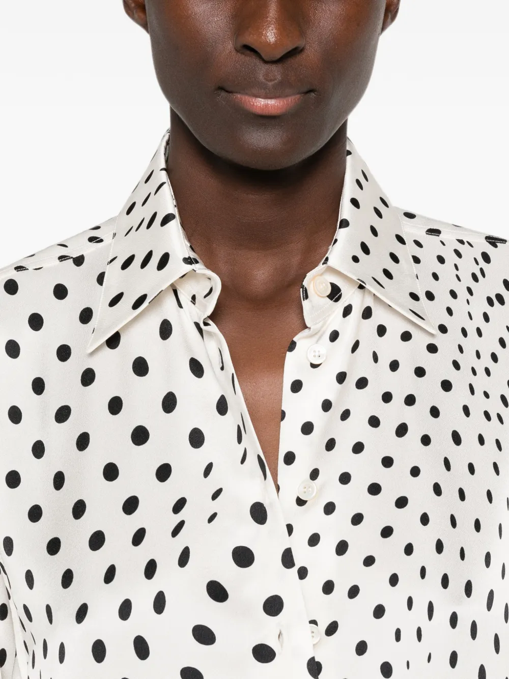 Stella McCartney blouse met stippen Wit