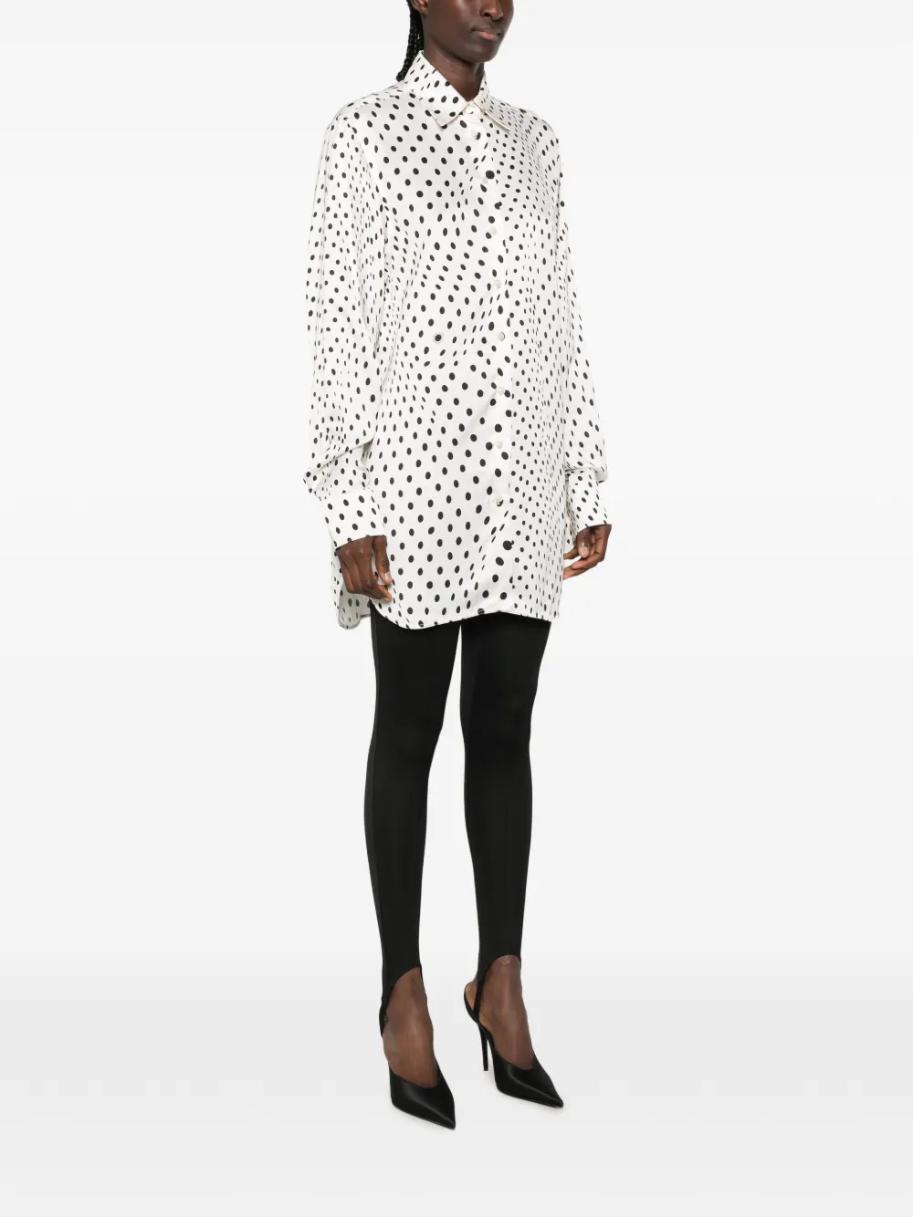 Stella McCartney blouse met stippen Wit