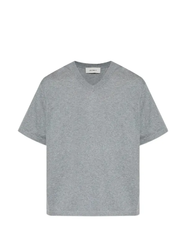 Lisa Yang Brayden V-neck T-shirt in Grey