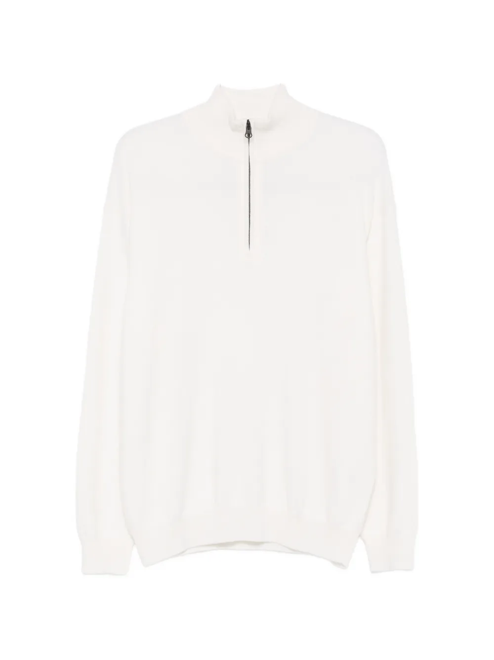 Lisa Yang quarter-zip knitted sweater - Nude