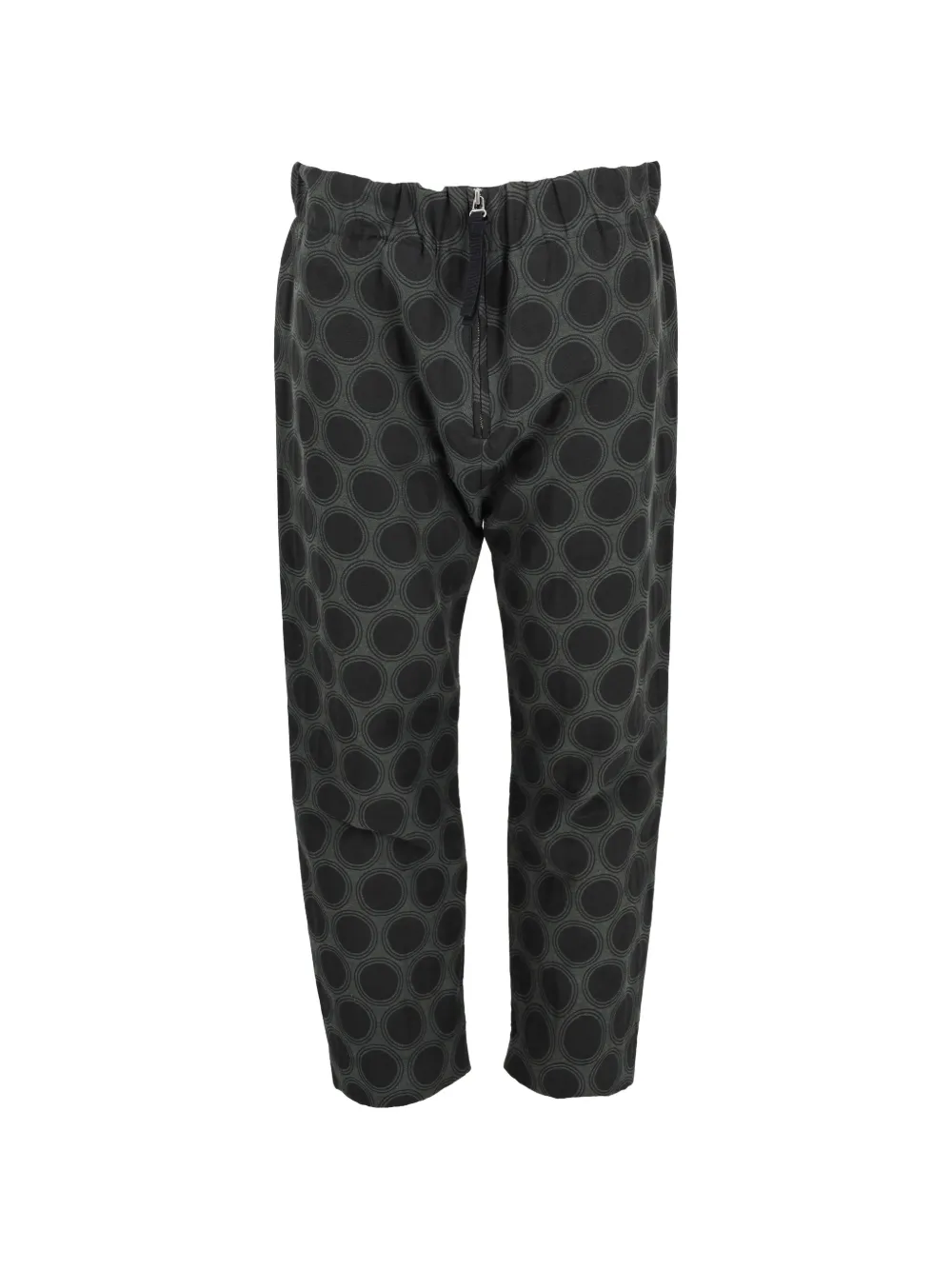 Marni Pre-Owned 2012 circle-print trousers - Grigio