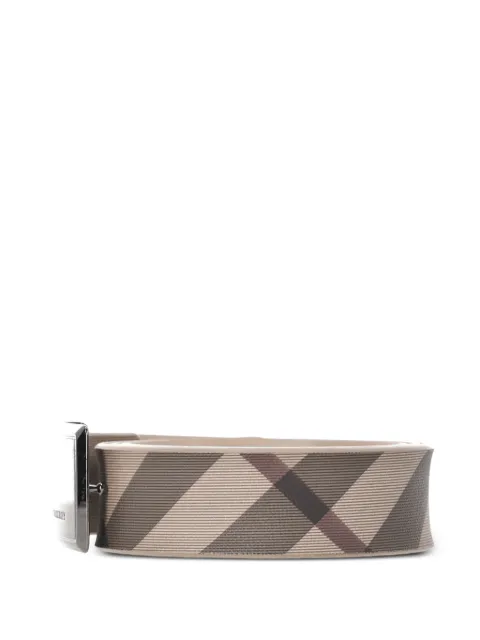 Burberry Pre-Owned check-print plaque buckle belt