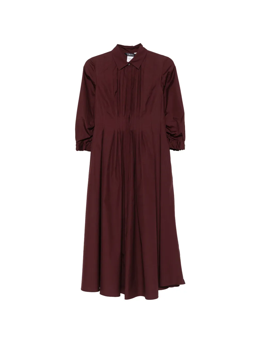 'S Max Mara pleated shirt midi dress - Purple