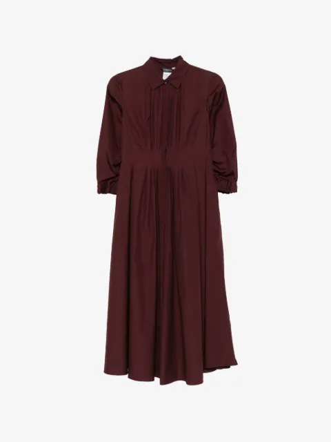 'S Max Mara robe mi-longue à design plissé