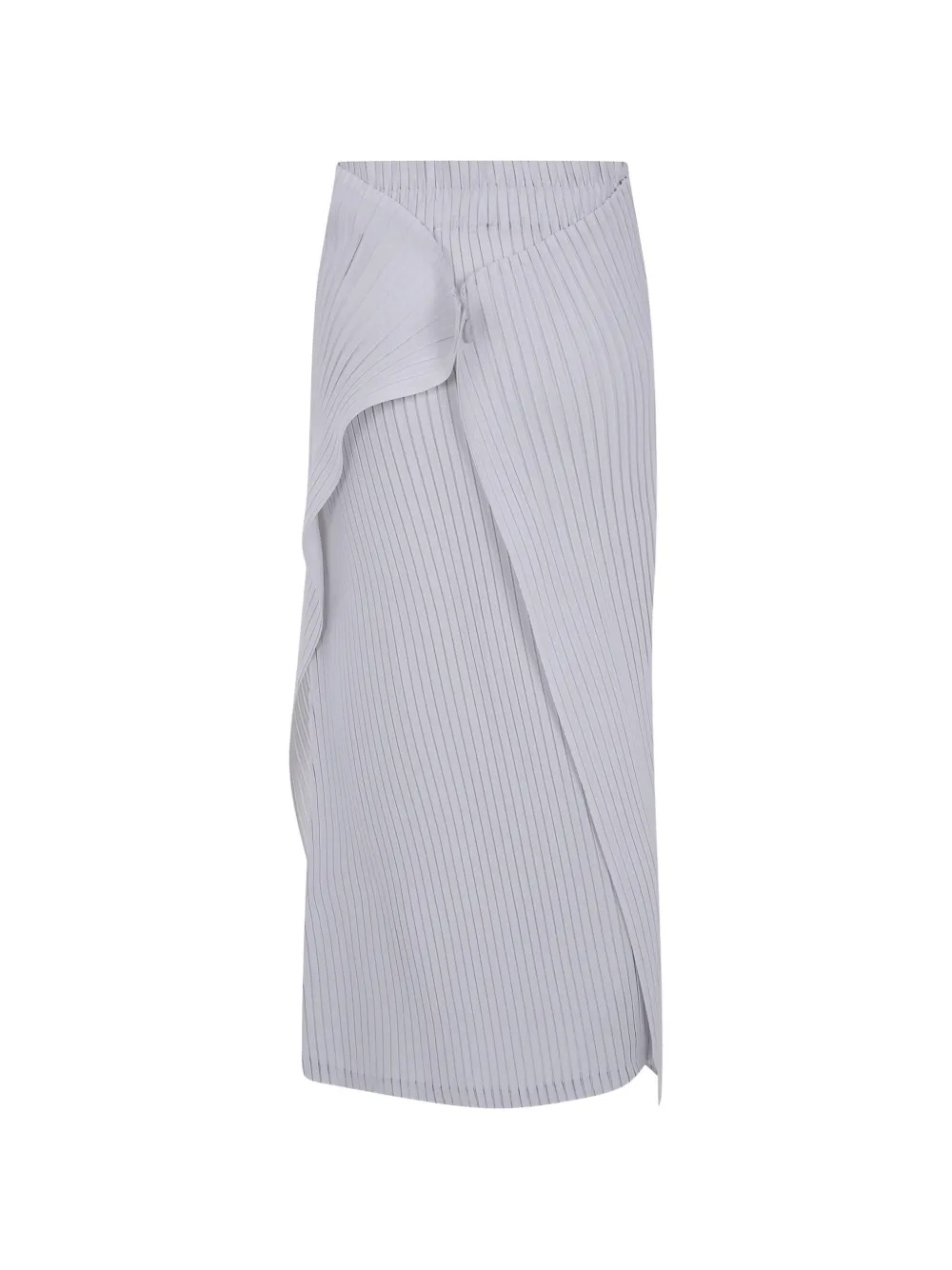 Issey Miyake pleated maxi skirt - Grigio