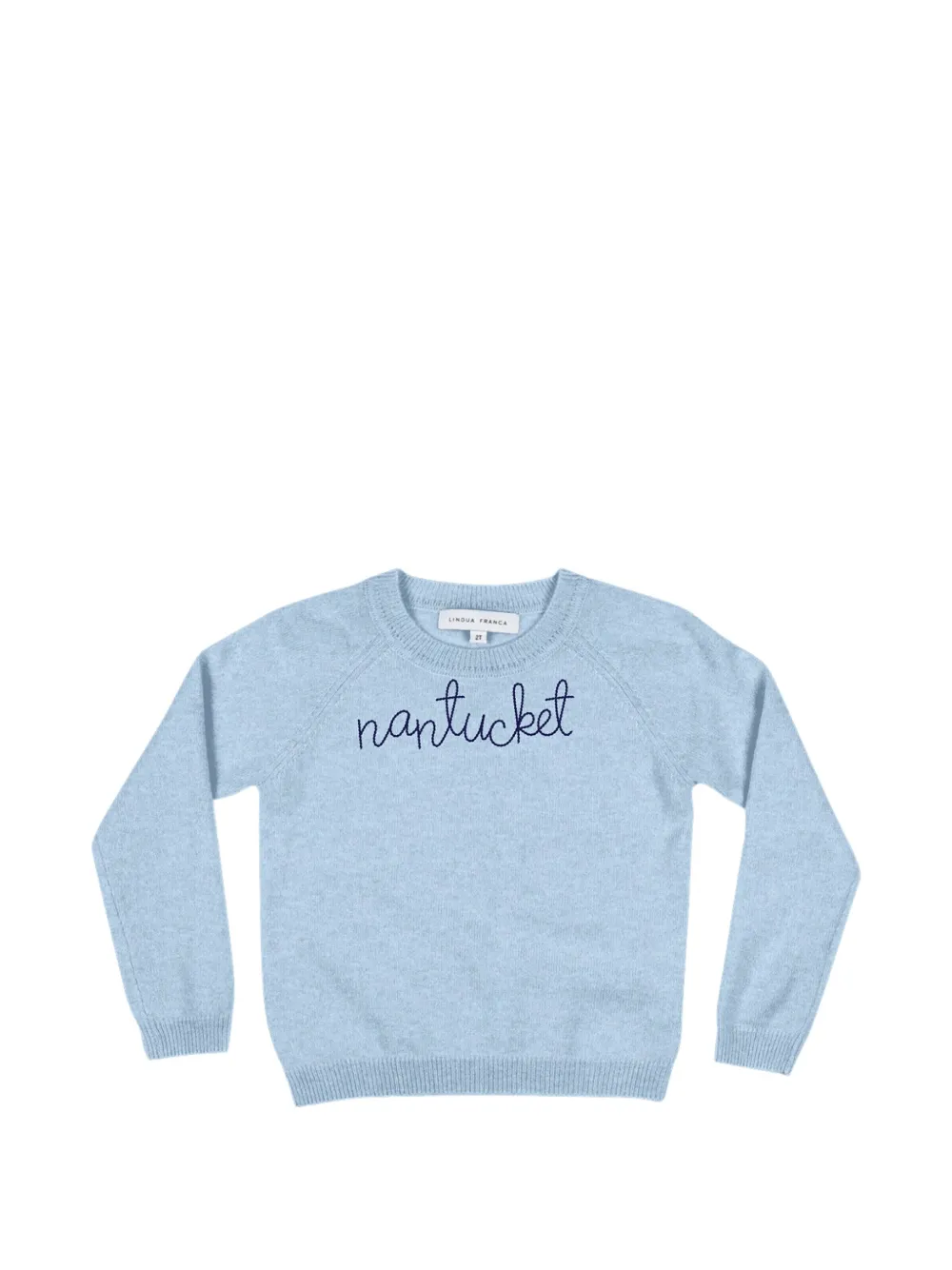 Lingua Franca Nantucket embroidered sweater - Blue