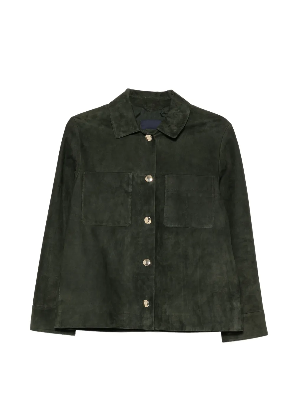 'S Max Mara button-fastening suede jacket - Green