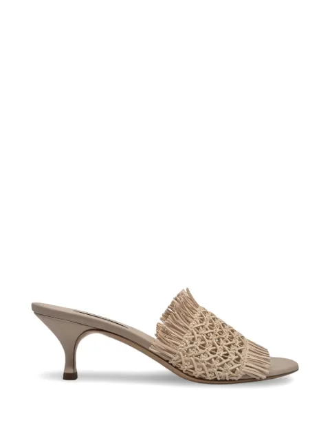 Casadei sandalias con flecos