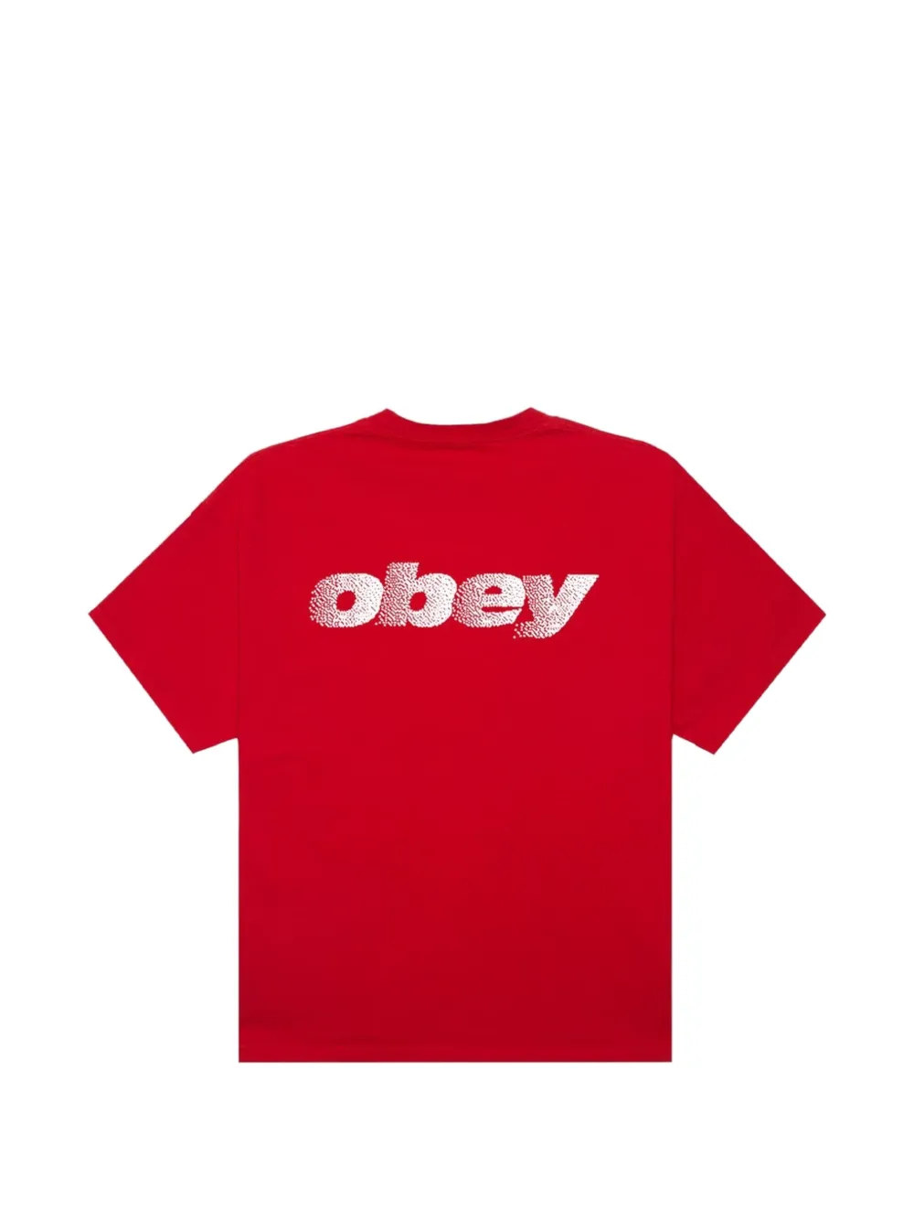 Obey Diffusion Logo-print T-shirt In Red