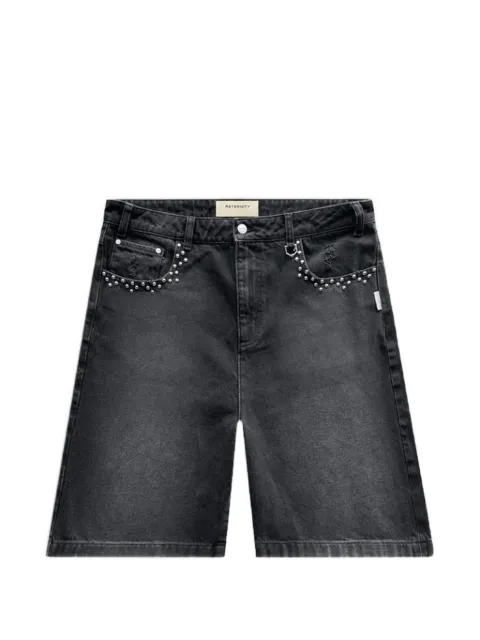 RETERNITY studded denim shorts