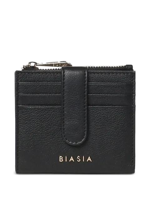 BIASIA logo-plaque zip-fastening wallet