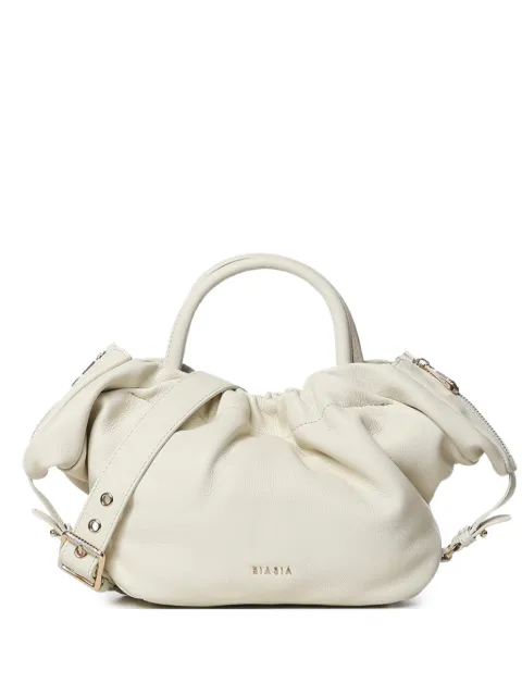 BIASIA logo-detail ruched shoulder bag