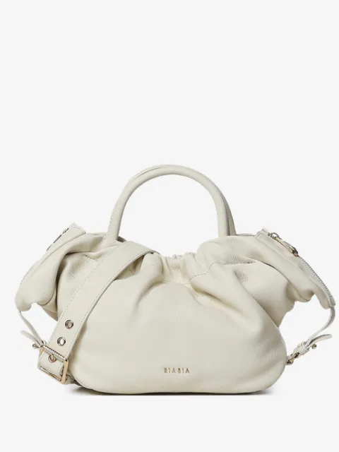 BIASIA logo-detail ruched shoulder bag