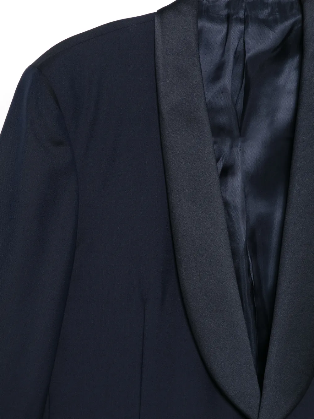 Canali Pak met sjaalrevers Blauw
