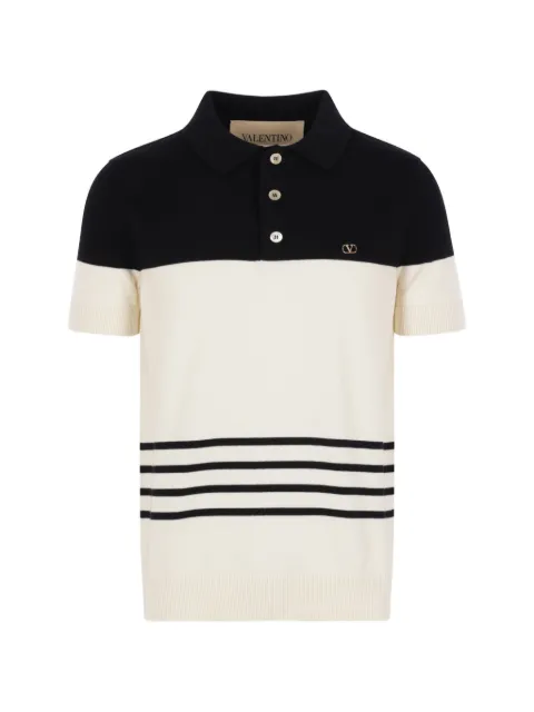 Valentino Garavani polo VLogo Signature à rayures