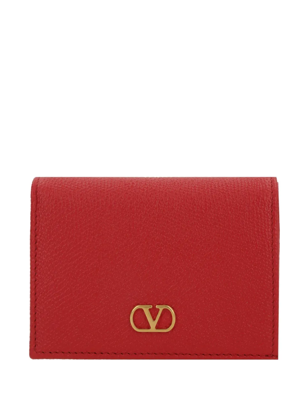 Valentino Garavani VLogo leather wallet - Rosso