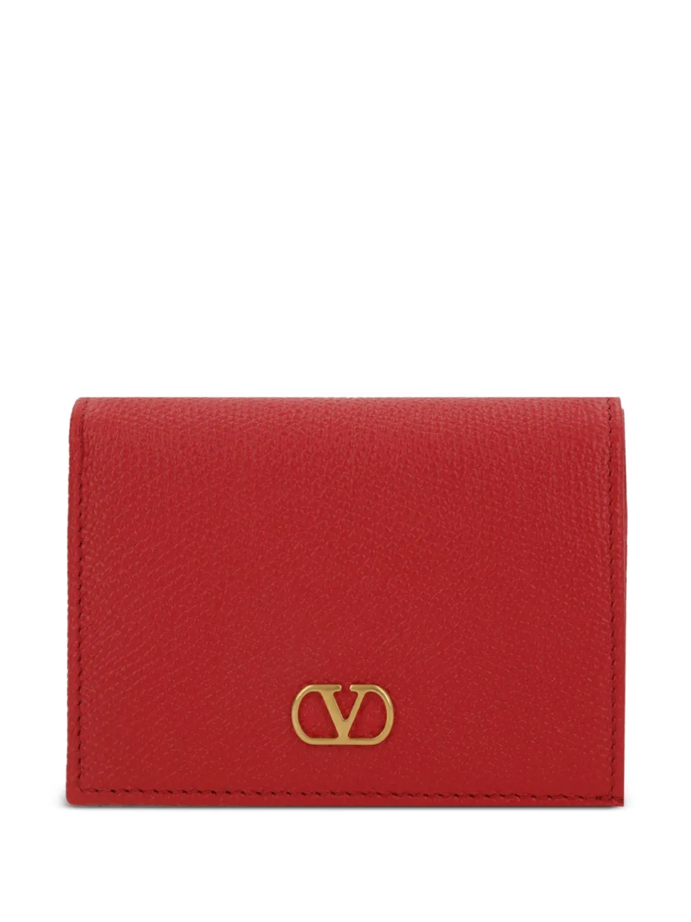 Valentino Garavani VLogo leather wallet - Rot