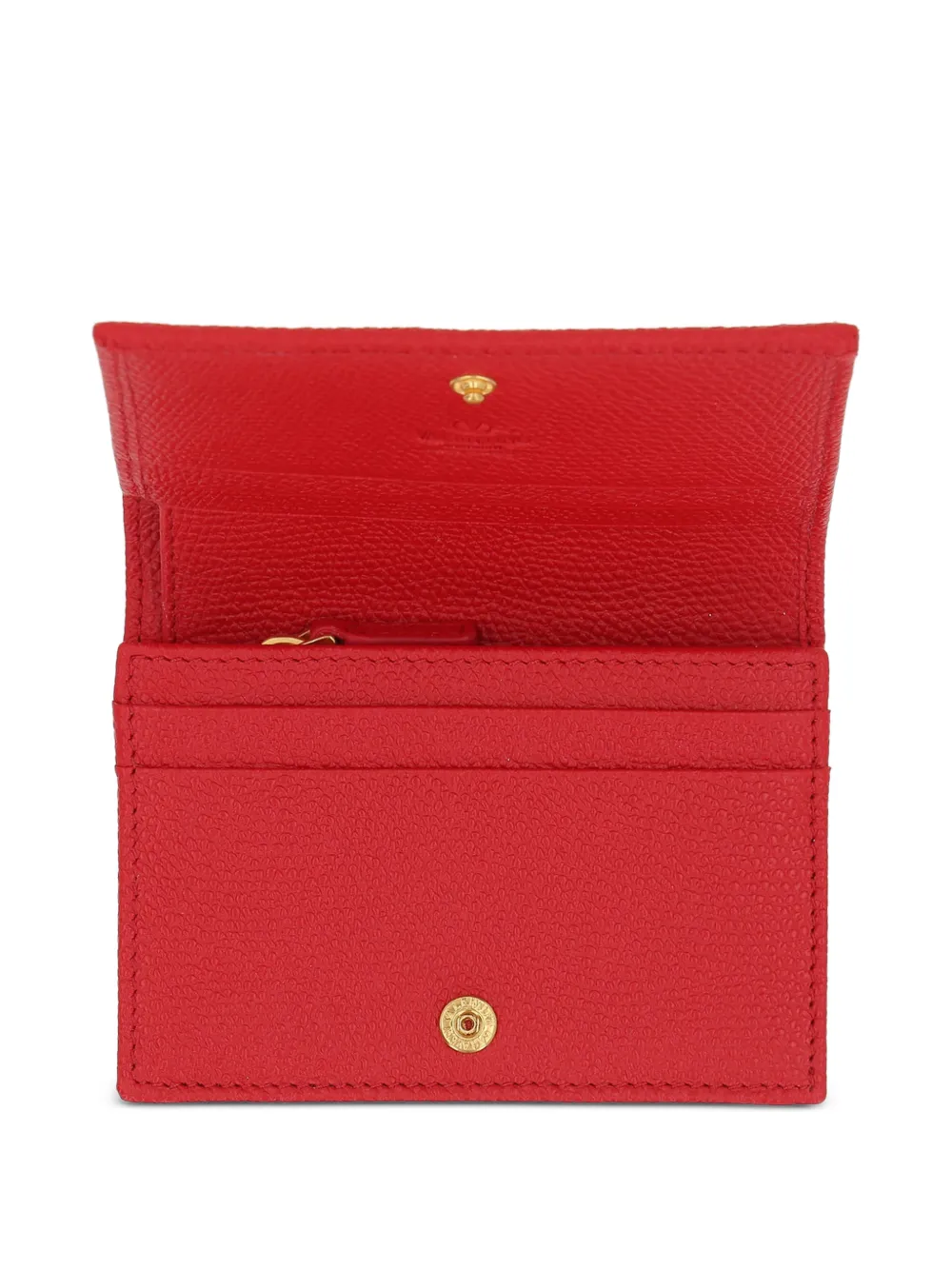 Valentino Garavani VLogo leren portemonnee Rood