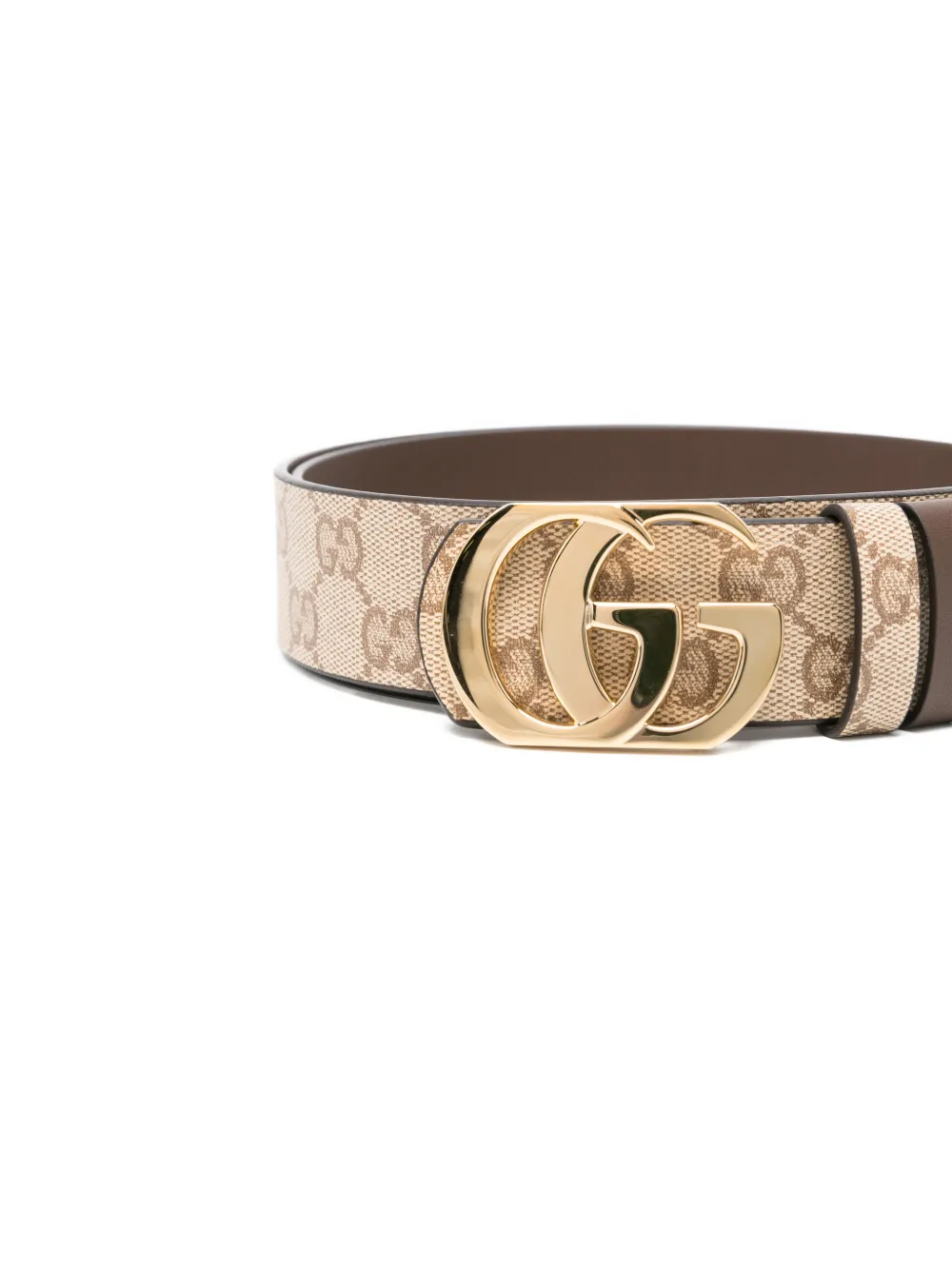 Gucci Riem met GG-gesp Beige
