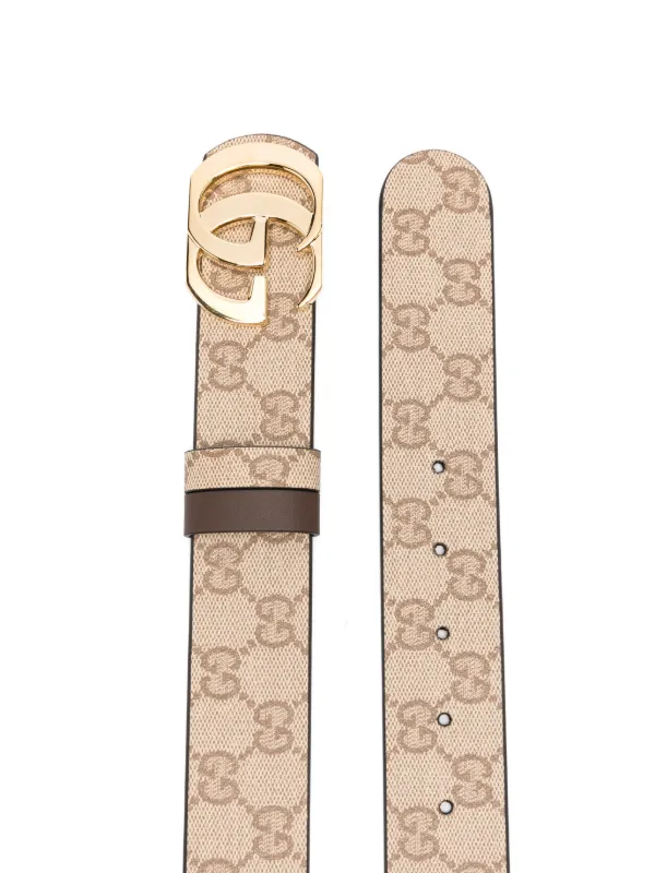 Gucci GG Marmont Supreme Belt | Neutrals | FARFETCH