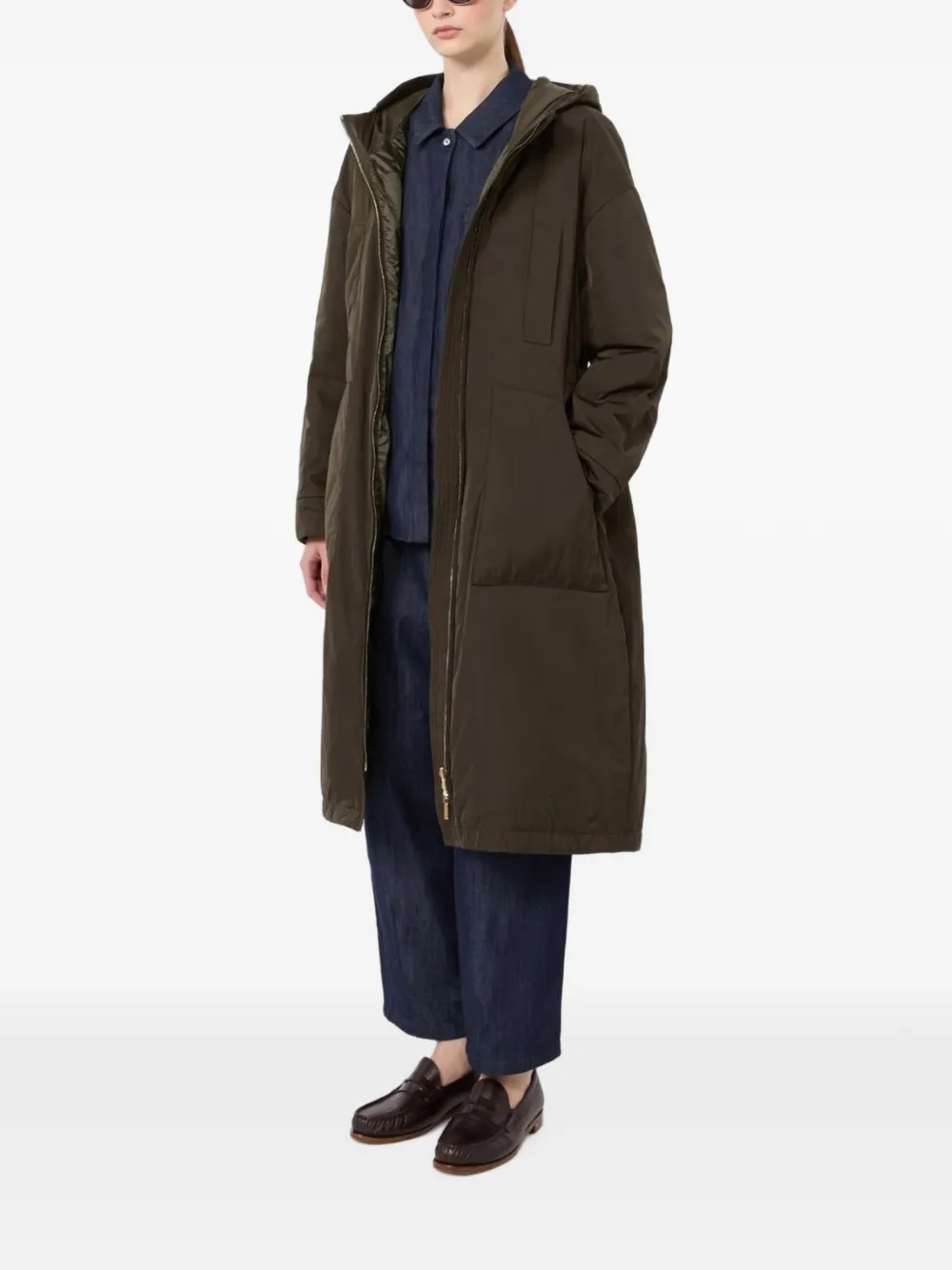 Max Mara Jeans met barrel pijpen Blauw