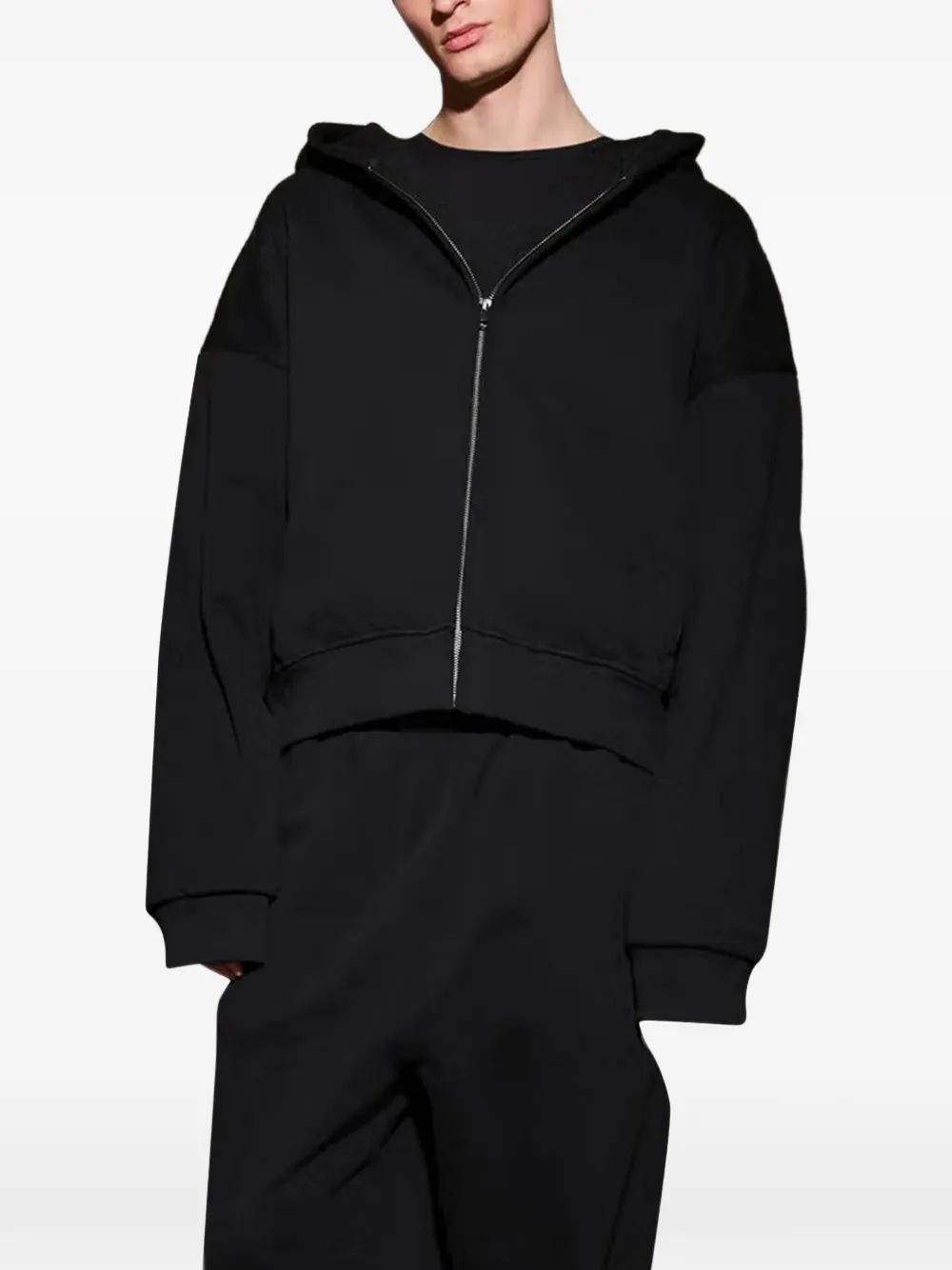 ENTIRE STUDIOS zip-up hoodie | Black | Image 1