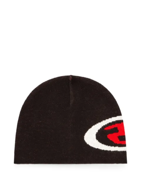Diesel logo-intarsia beanie