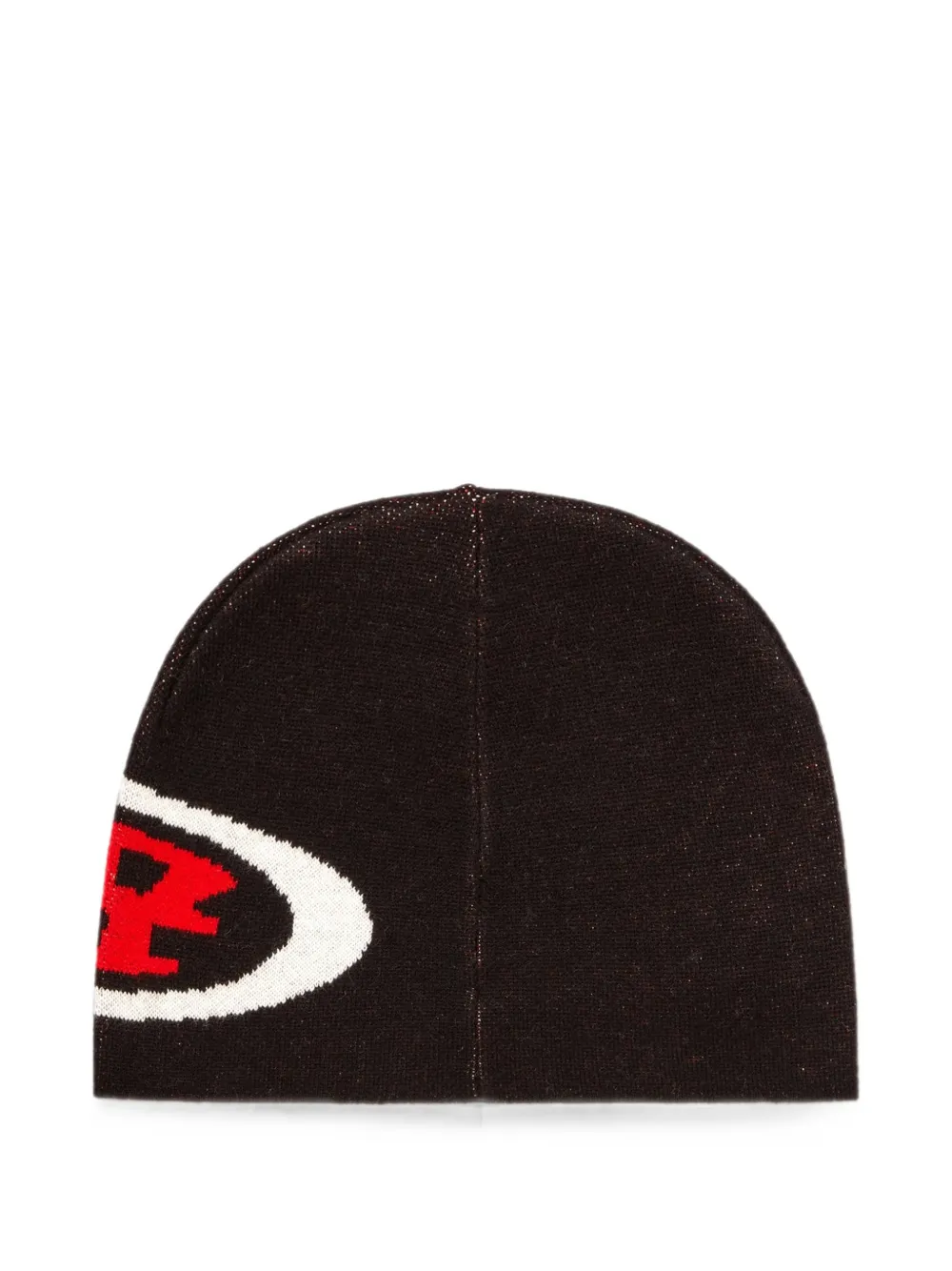 Diesel Muts met logo-intarsia Zwart