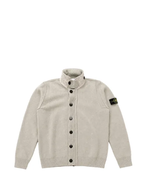 Stone Island suéter con parche del logo y botones