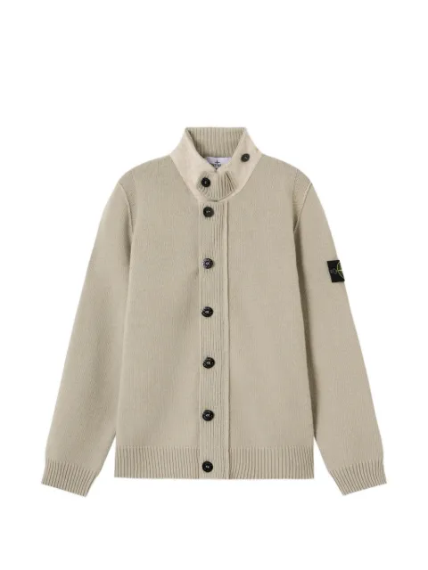 Stone Island suéter con parche del logo y botones