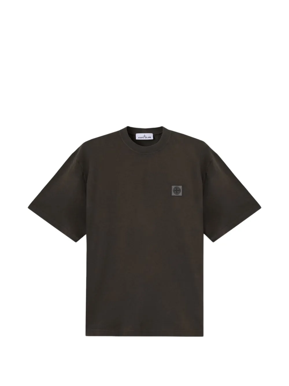 Stone Island logo-patch T-shirt - Grigio