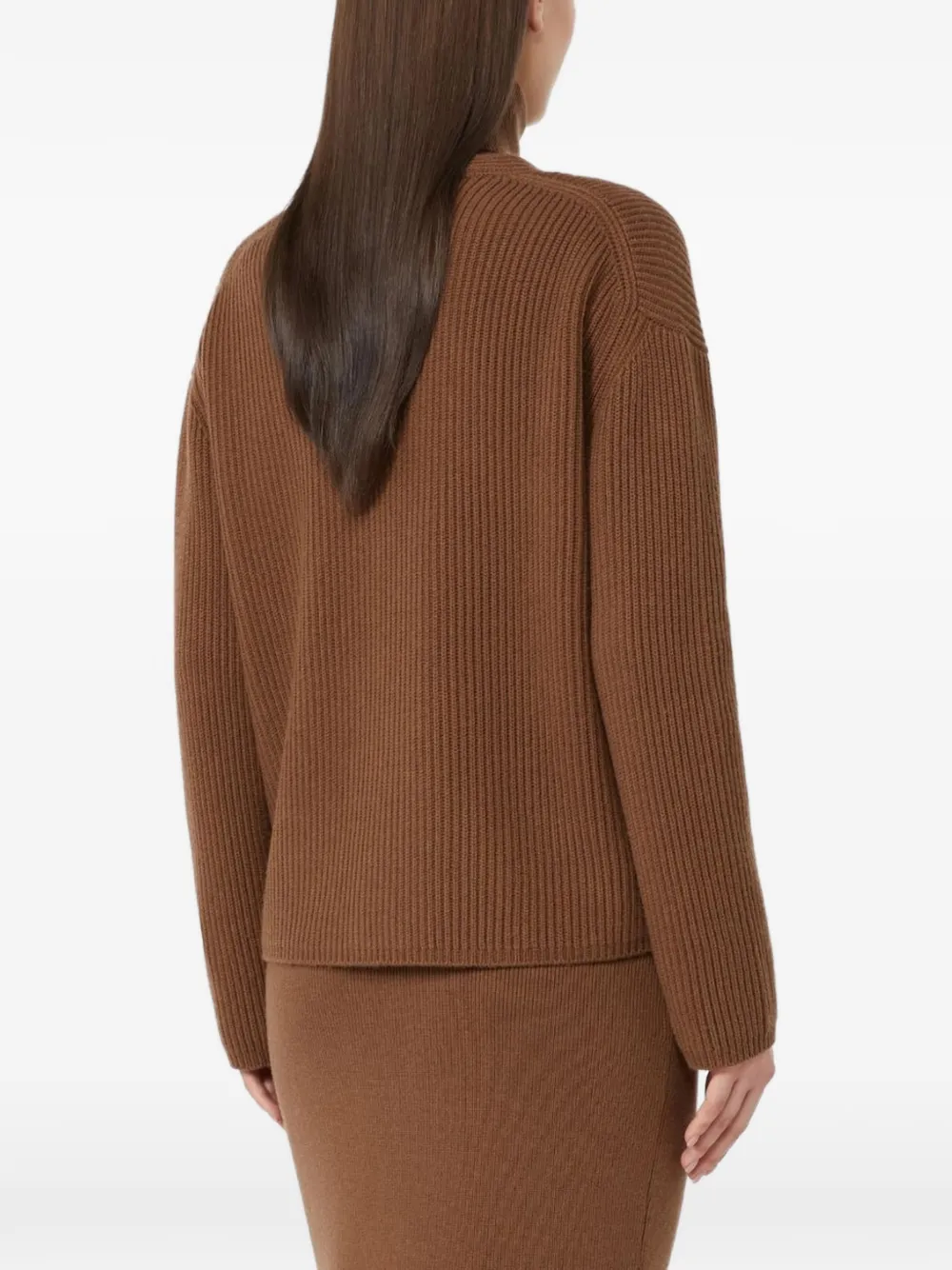 Max Mara Kasjmier vest Bruin