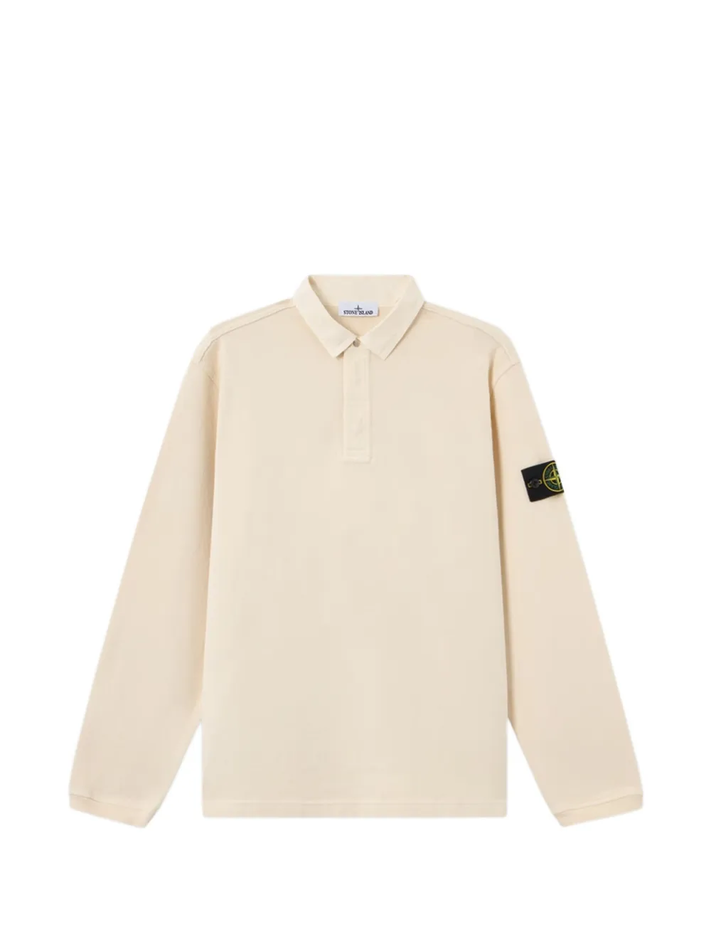 Stone Island polo collar cotton sweatshirt - Nude