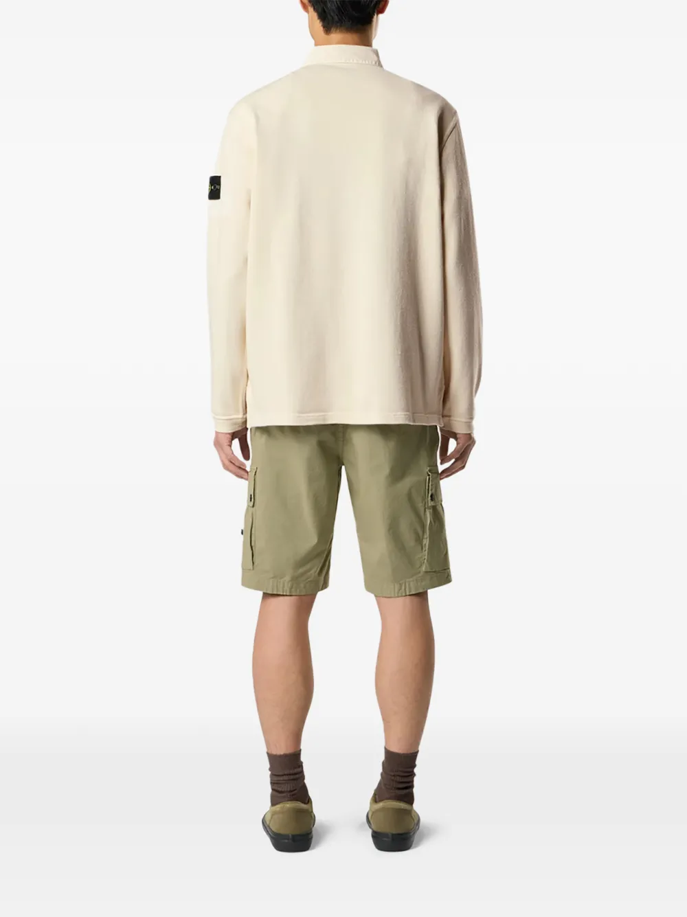 Stone Island Katoenen overhemd met polokraag Beige