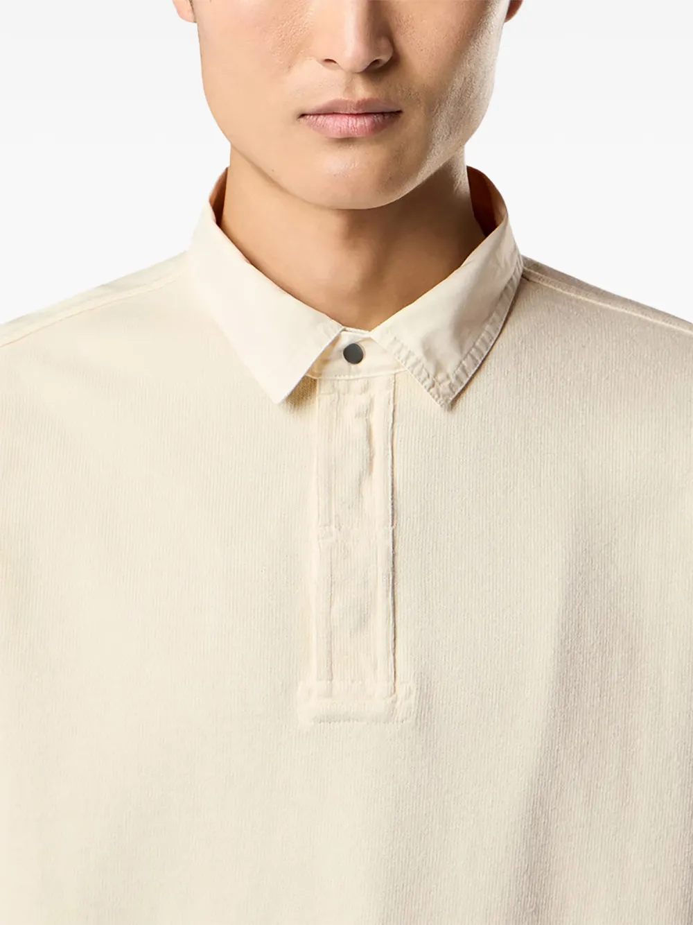 Stone Island Katoenen overhemd met polokraag Beige