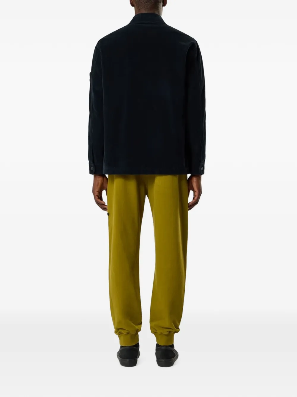Stone Island Ribfluwelen shirtjack met opgestikte zak Blauw