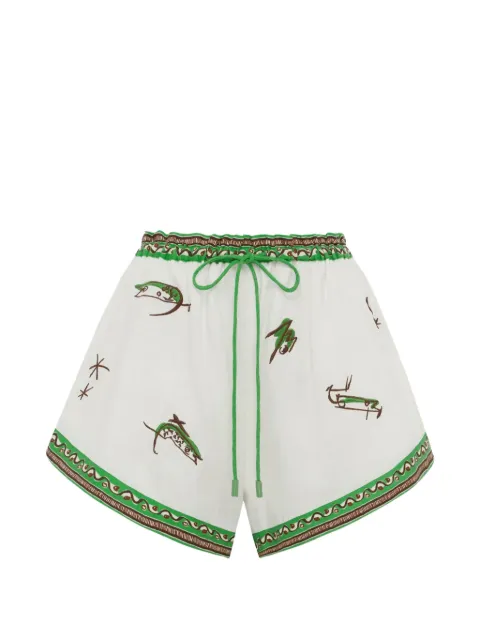 ALEMAIS Wanda embroidered shorts