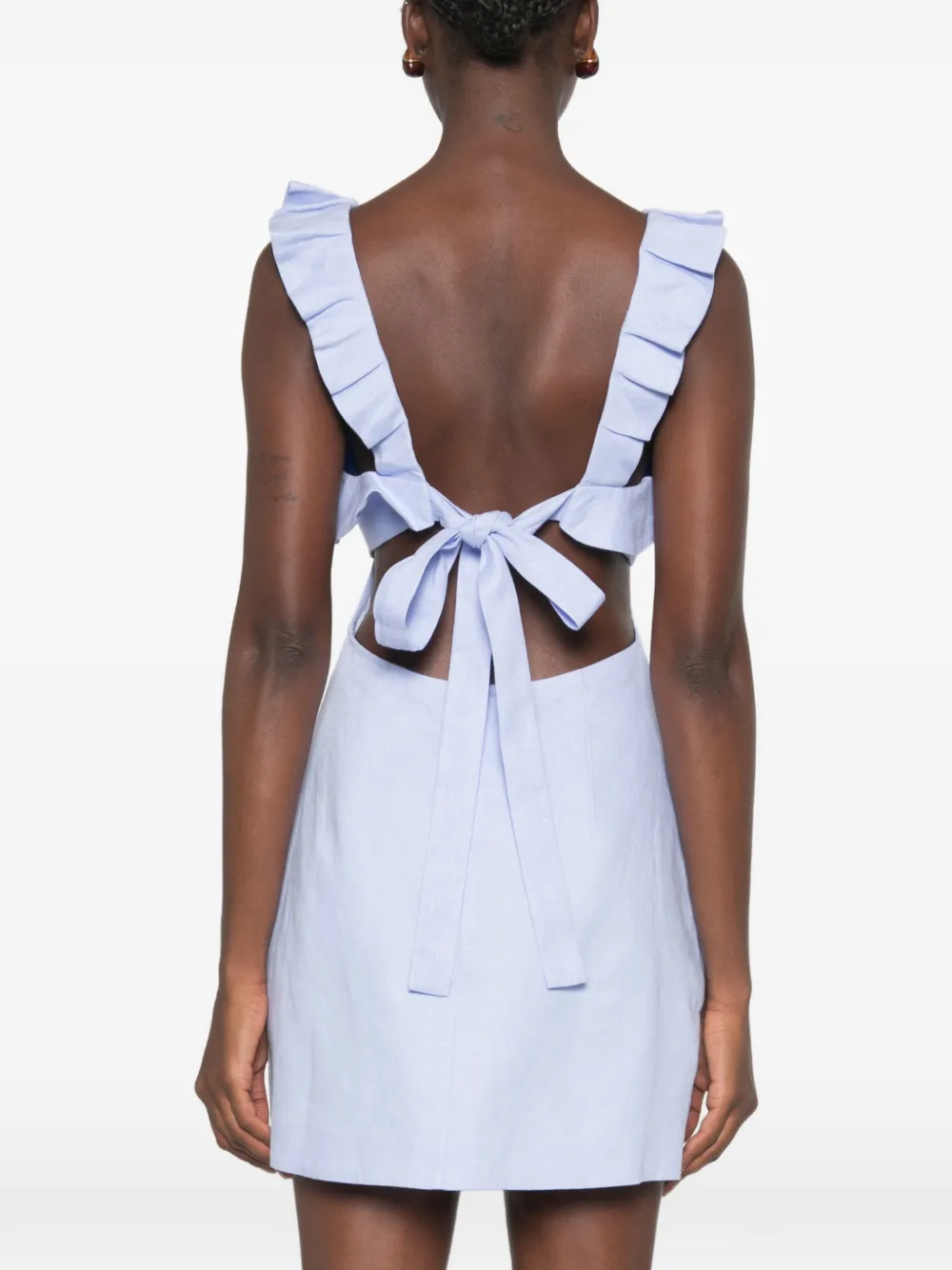 ZIMMERMANN Jurk met ruches Blauw