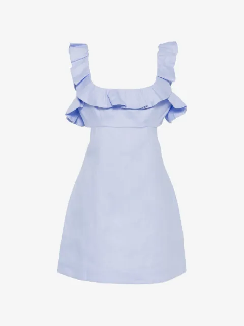 ZIMMERMANN ruffled cut-out mini dress