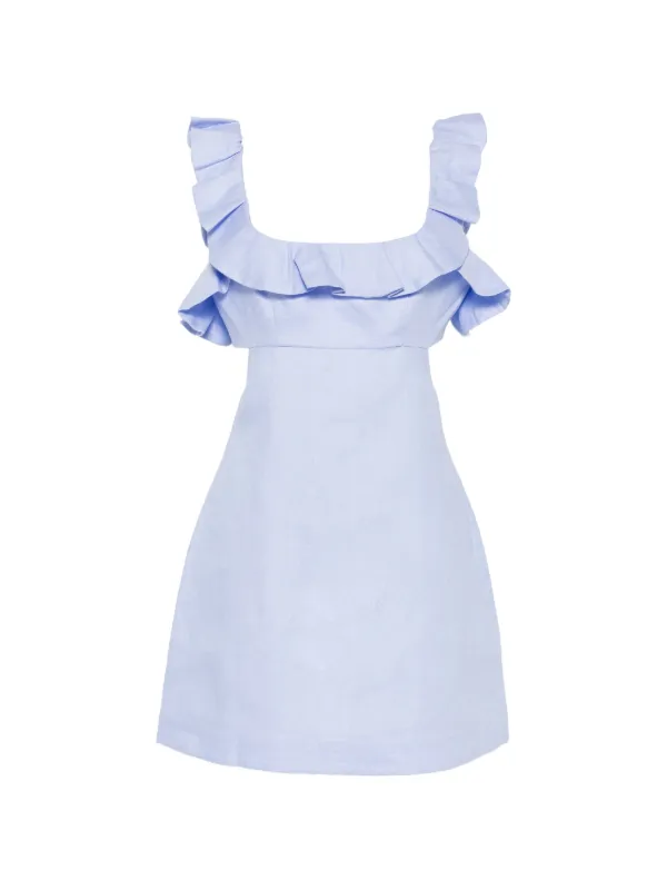 fit and flare denim dress for women Classic 2XL / Denim Plus Petite Last summer, my baby Collection:Sunset Botanica louise misha